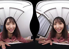 Hana Shirato in Ceiling Angle VR in Our First Time Living Together - KMPVR