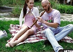 Teen Matty Mila Perez Likes Oily Footjobs & Blowjobs In The Pose