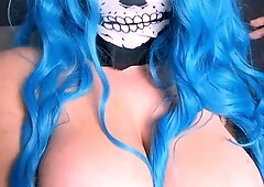 Big boobs milf masturbates with her dildo