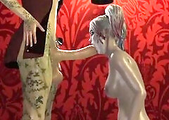 Harley Quinn Deepthroats Poison Ivey