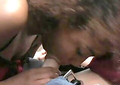 Hawt black Krystal wett positions and screws