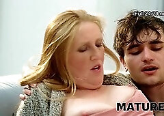 Hot blonde MILF gets her pussy and ass stretched by a hung stud in HD