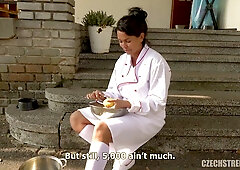 Czech Streets 115 Cook with huge breast and mega clit