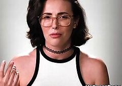 Kinky Casey Calvert interviewed about her masturbation habits, and then demonstrates how she pleases herself for an intense orgasm! The scene is beaut