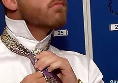 Muscle gay fetish with facial