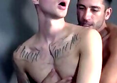 Inked stud Zak Bishop controls horny cop Jace and fucks him hard