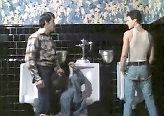 Classic Bareback Seventies Porn Mens Bathroom