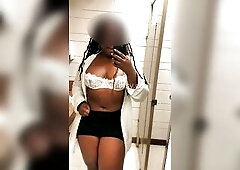 Joanfantasy Solo Masturbation Pleasure in a public bathroom three