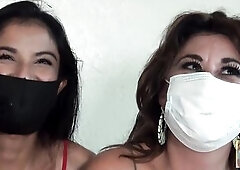 Eyelashes Fluttering and Smokin' Throughout Our Masks During Covid