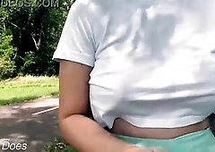mother I'd like to fuck likes to flash her boobs in public