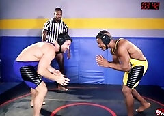 Sex wrestling, gay frot wrestling, 3some