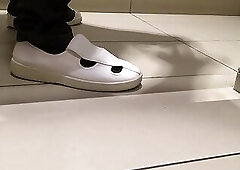 Captured Shadow Masturbation in Toilet