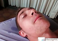 Dayton gets anus oiled for massage