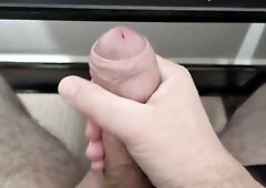 Quick cumshot, best thing of working from home