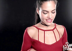 Threesome Handjob and Footjob - Spanish Apolonia Lapiedra Uses Cum to Stroke A Bun