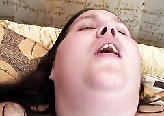 Obese wench is offering her cunt for free to any dude with a huge hard- on