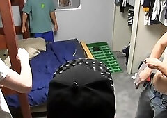 Horny gays enjoy a sex party