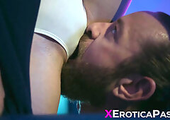 Maya Woulfe is such a naughty  who teases her lover & sucks his coc