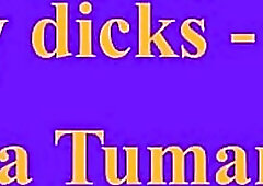 Russian floozy sucks a rubber shlong, shows her anal holes and takes cum on her face