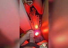 I get so concupiscent in the morning ???? ???? biggest ejaculation by my red light and phone light ???? pov everyday ????