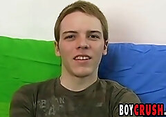 BOY CRUSH - Little twink Matt Phoenix masturbates solo after interview (Erect Dick)