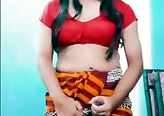 Indian Shemale In Saree Cumshot