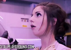 double penetration 1 MILLION SUB PARTICULAR - Stella Cox Gets All 3 Holes Filled In Sci Fi Porn Parody