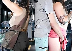 Masturbating a passenger on the bus