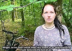 Helped a cutie fix her bike in the middle of nowhere and she thanked me with a juicy outdoor