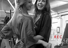 Sensual blonde radiates intense passionate desire during sensual encounters