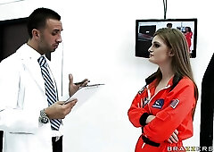 Skinny white doll Faye Reagan nicely fucked by large brown penis