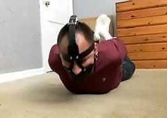 Selfgagged and Handcuffed