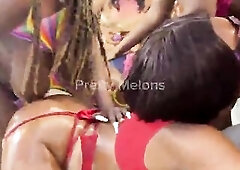7 Black Doxies Lesbo Fuckfest – Huge Squirt Flood in 7-Hotty Cunt Fest