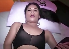 Wild Japanese ladyboy gets fucked in POV homemade scene