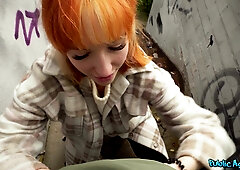 Redhead Russian Babe Shows Me Her Tits