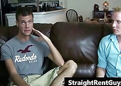 Hetero hunks go gay for cold hard cash gay porno video