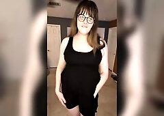 Hawt redhead sucks u off in her bedroom after date night