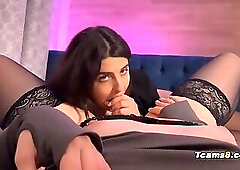 Horny shemale loves to suck tranny small dick