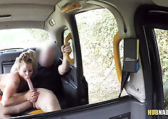 Big Boobed blonde Bianca Finnish gets banged on the backseat