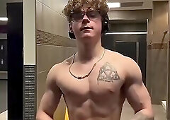 Young Muscle in Glasses