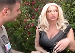 Large Tit Blond Cougar Pays Car Mechanic With Moist Pleasurable Sex