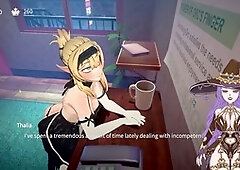 Steamy spycam action with squealing anime vibes and big boobs