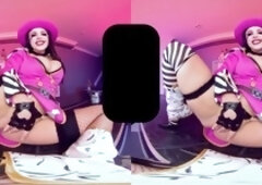 Virtual reality cosplay parody with busty Angela White