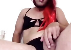 Goo drinking hot red head