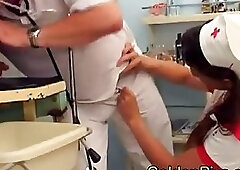 Pervy doctor pissing on patient and nurse in hospital