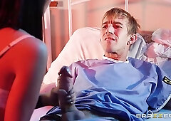 Rina Ellis is working as a nurse and often having steamy sex with her patients