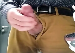 Daddy's Office Masturbation with Big Cum
