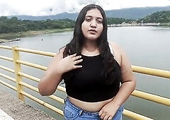 Cutie abandoned by her boyfriend is helped and banged by a stranger
