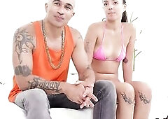 We here at Watch HIM Screw are happy as punch to have King Noire back on the set this day, and we coupled HIM up with skinny girl Sasha Tatcha for thi