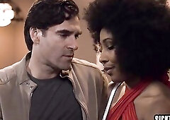 Tiny melons black cheater Olivia Jay banged her large knob lover Ken Feels